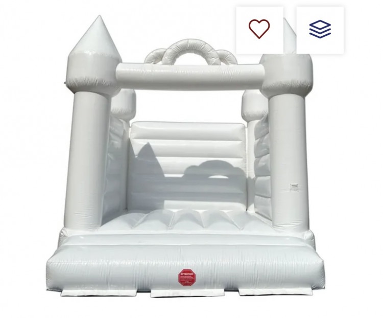 White Bounce House 14'x14'