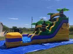 Waterslide 1 1714314393 15' Tropical Marble inflatable water slide