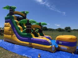 Waterslide 3 1714314395 15' Tropical Marble inflatable water slide