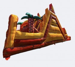 IMG 3966 1721948763 18' Volcano Escape Obstacle Course/Waterslide Combo