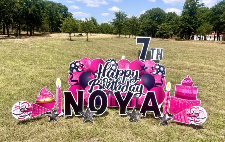 Girl Birthday Yard Art