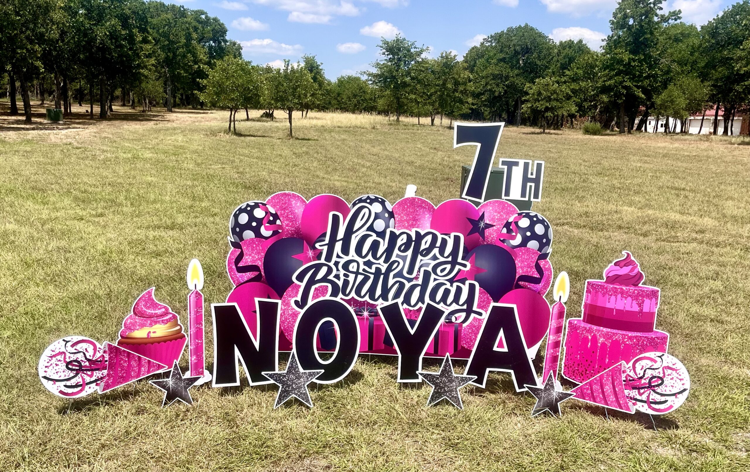 Girl Birthday Yard Art