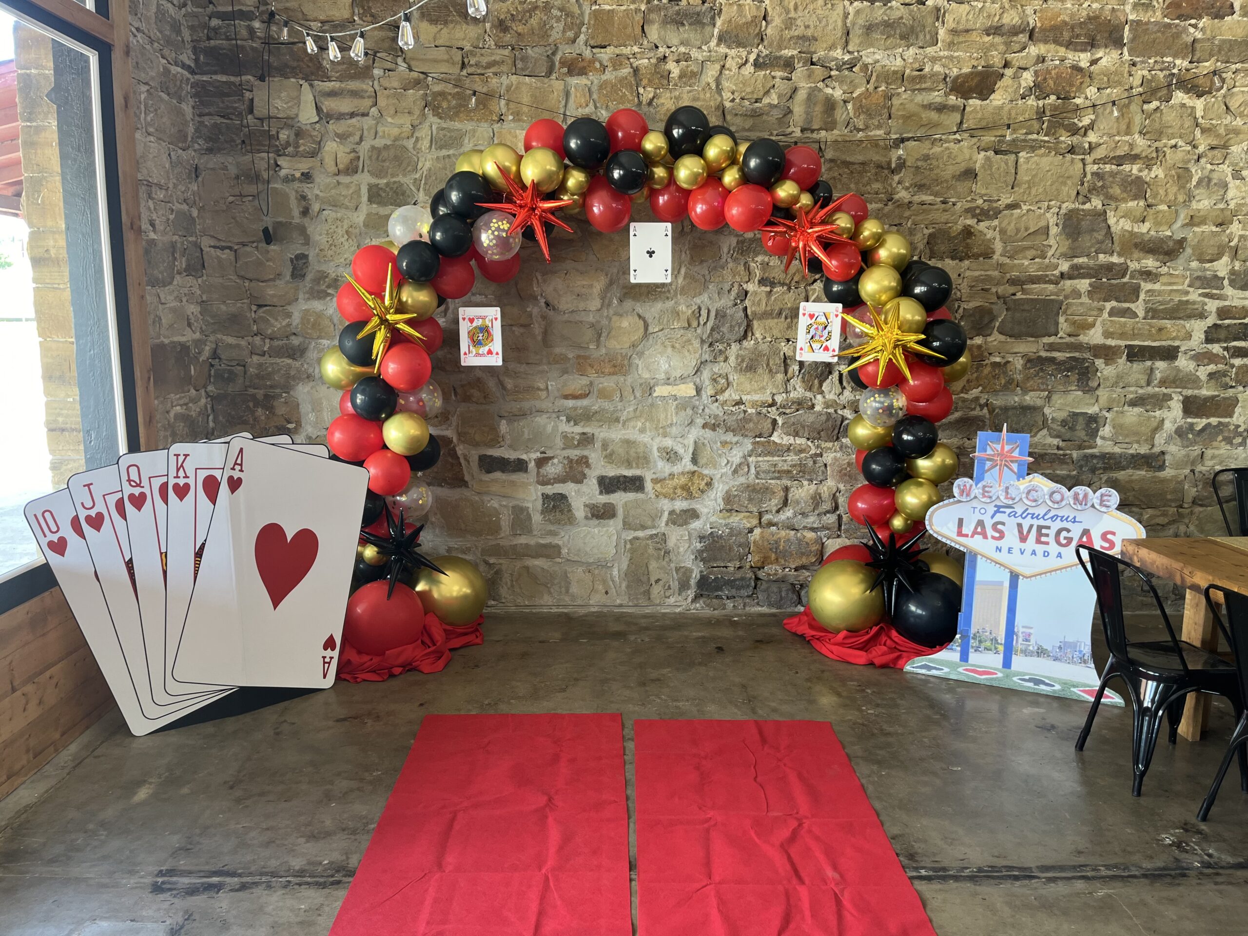 Poker Balloon Arch