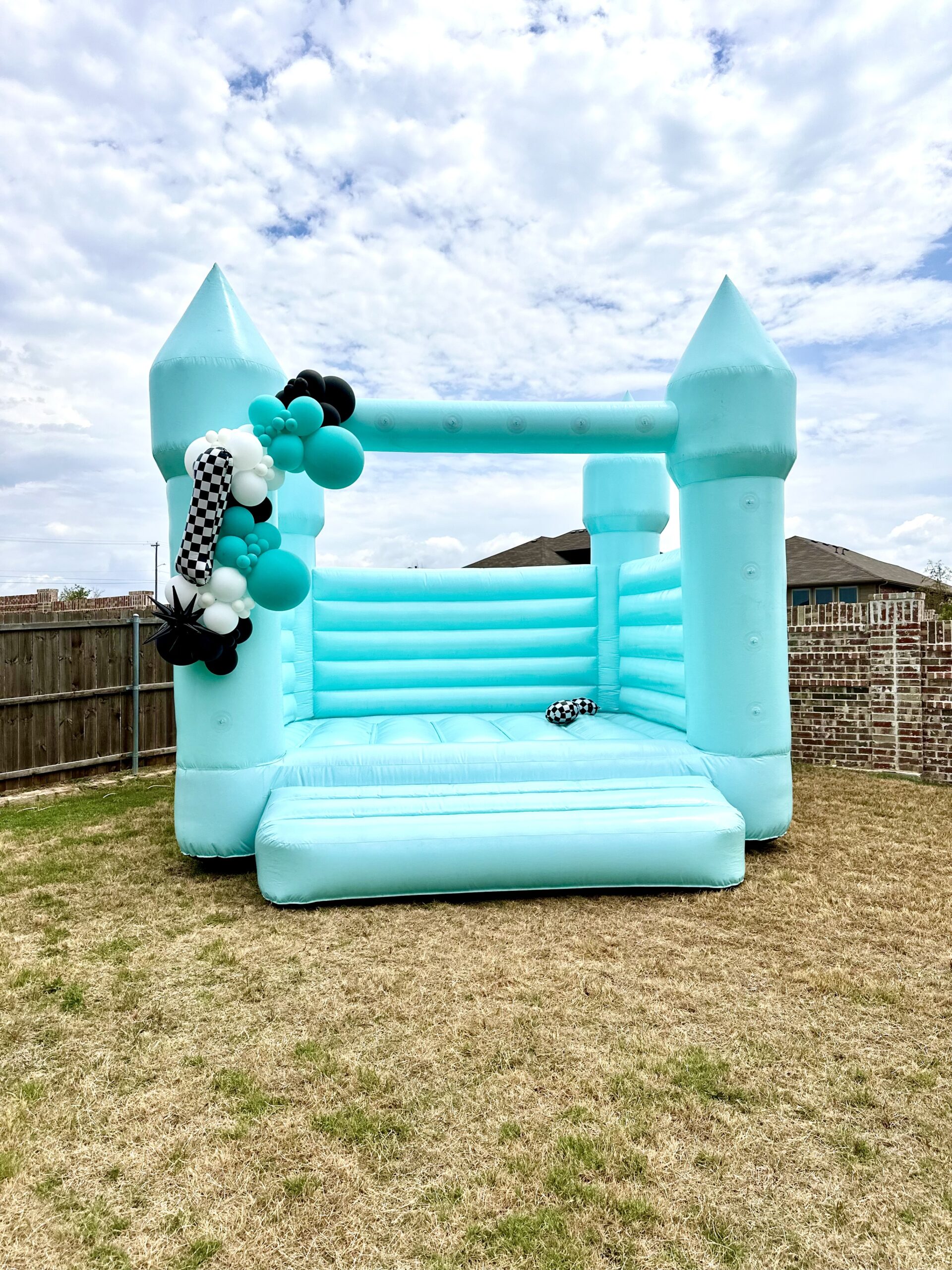 Teal Bounce Castle